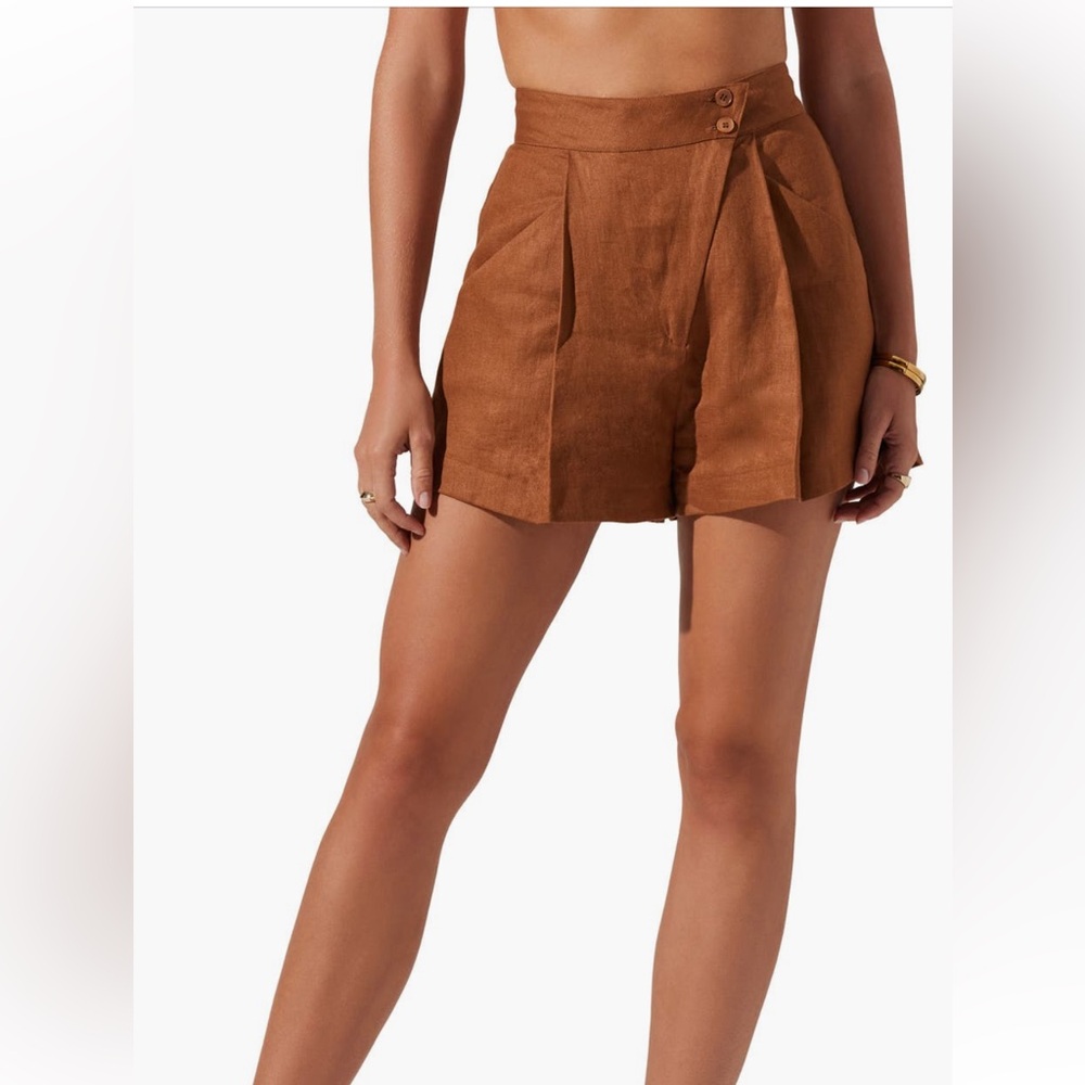 ASTR the label linen shorts